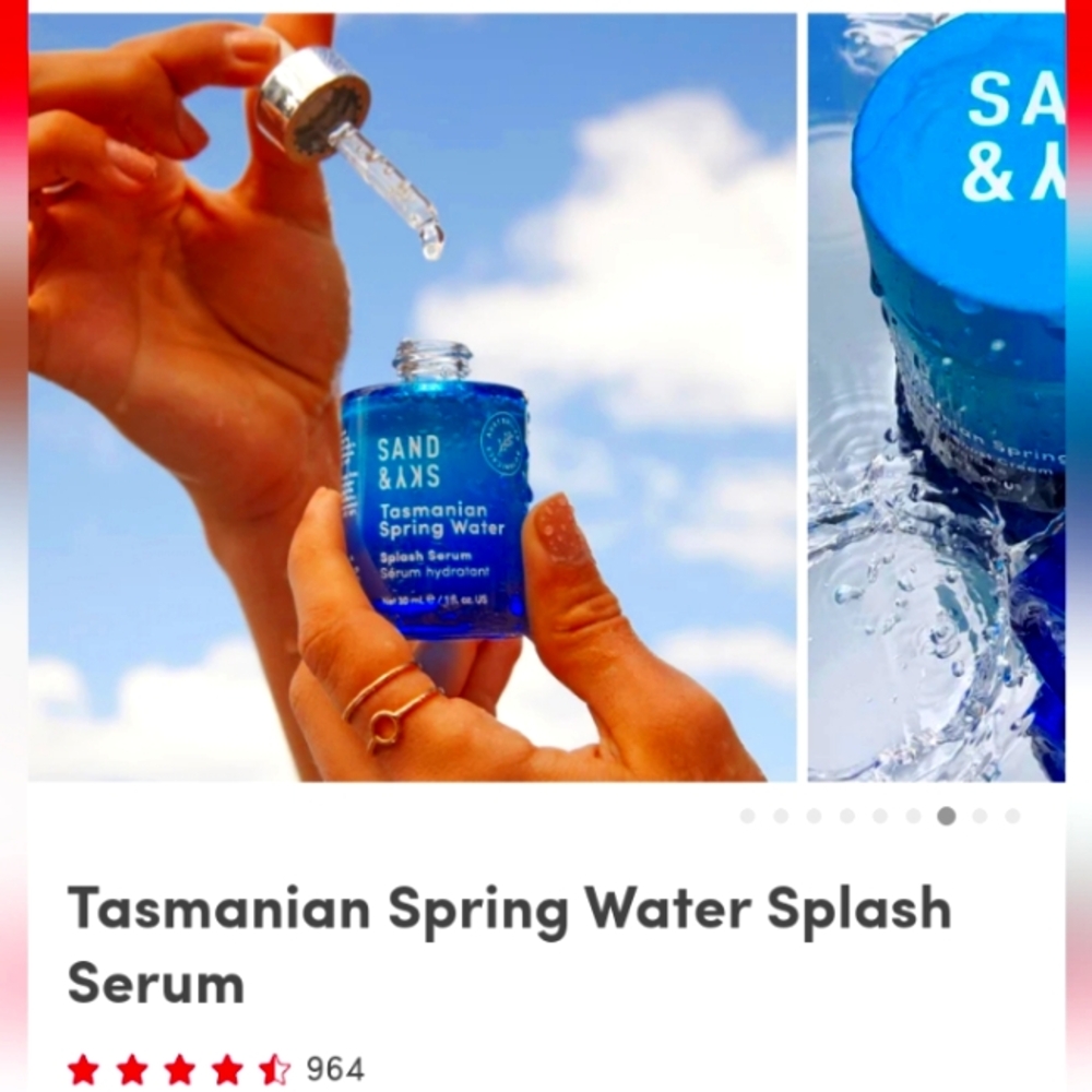 Sand & Sky Tasmanian Spring Water Splash Serum